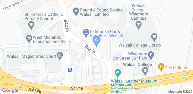 Map to GRACIE BARRA WS2 (WALSALL UK)